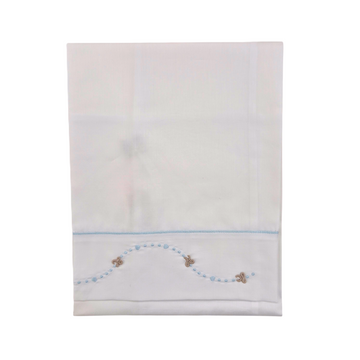 Set lenzuolo neonato con ricamo