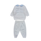 Completo filo cotone con ricamo fiocchetti