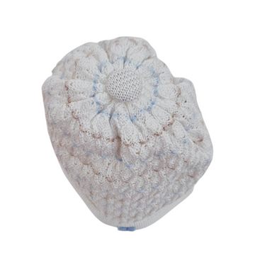 Set nascita con salopette corta ricamo fiocchetti