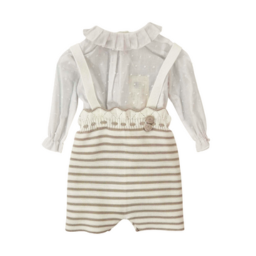 Completo neonata in filo cotone 3 pezzi