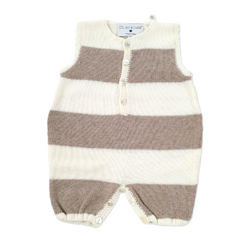 Tutina baby giromanica in filo cotone