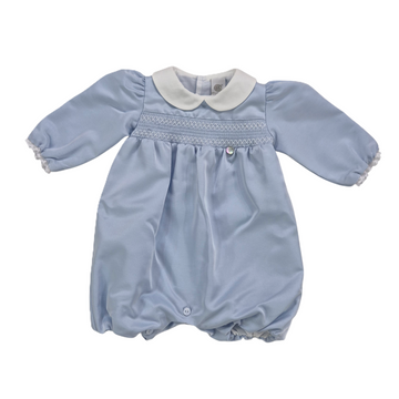 Pagliaccetto cerimonia punto smock + cuffia