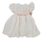 Abito Battesimo organza con fiocco all over