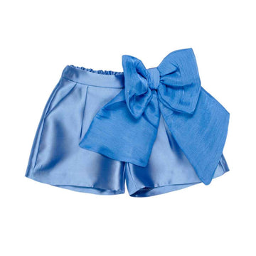 Shorts bambina con fiocco