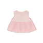 Top Bambina co balza in tulle e fiore