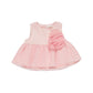 Top Bambina co balza in tulle e fiore