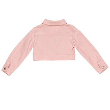 Giubbino girl corto denim con strass