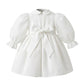 Abito Neonata Battesimo in organza e pizzo
