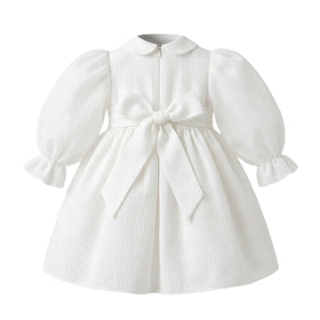 Abito Neonata Battesimo in organza e pizzo