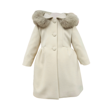 Cappotto con cappuccio pelliccia Colorichiari