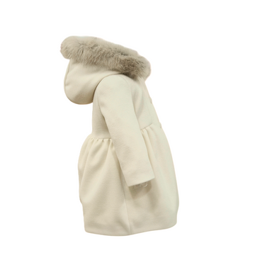 Cappotto con cappuccio pelliccia Colorichiari