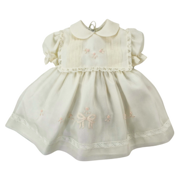 Abito Battesimale in organza seta e pizzo ricamo