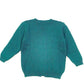 Cardigan bimbo 100% lana a trecce verde