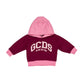 Felpa Baby Girl con cappuccio Logo GCDS