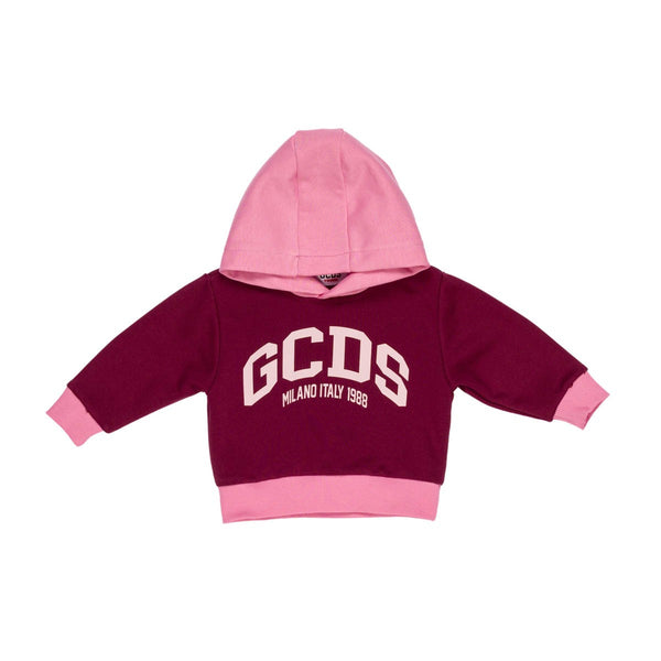 Felpa Baby Girl con cappuccio Logo GCDS