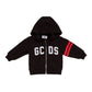 Felpa Baby aperta con cappuccio Logo GCDS