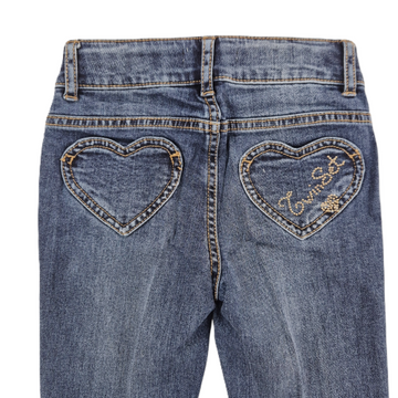 Jeans Bambina skinny tasca cuori