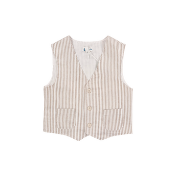 Gilet Bambino in tessuto rigato