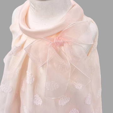 Abito bimba cerimonia in organza con pois