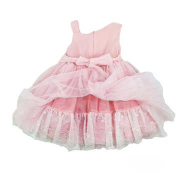 Abito Bimba cerimonia in tulle organza e pizzo