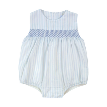 Pagliaccetto neonato ricamo punto smock