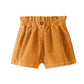 Shorts bimba in velluto a costine