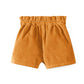 Shorts bimba in velluto a costine