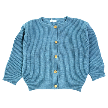 Cardigan bimba misto lana a coste