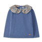 Pullover Bimba collo fiori removibile