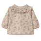 Blouse bimba stampa fiori collo punto smock