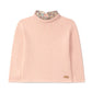 Pullover bimba a maglia collo removibile