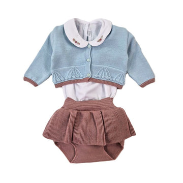 Completo neonata pura lana 3 pezzi