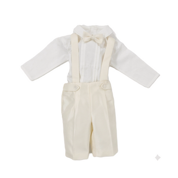 Completo battesimo neonato 4 pezzi