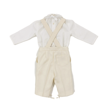 Completo battesimo neonato 4 pezzi