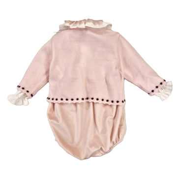 Completo neonata con salopette 3 pezzi