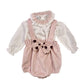 Completo neonata con salopette 3 pezzi