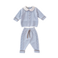 Completo in lana neonato con ricamo