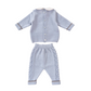 Completo in lana neonato con ricamo