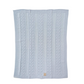 Copertina neonato lana 100% con ricamo