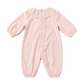 Pagliaccetto + cuffia neonata velluto raso