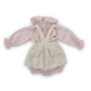 Completo neonata in lana rosa 3D