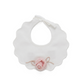 Bavetta neonata con rosa 3D