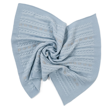 Set lana nascita neonato con trecce
