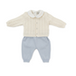 Completo nascita 3pezzi con trecce