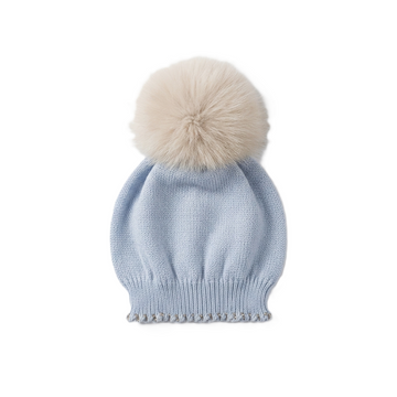 Set nascita lana con punto smock e roselline