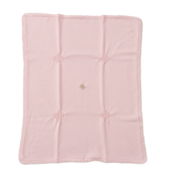 Set nascita lana neonata punto smock e roselline