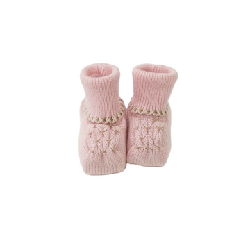 Set nascita lana neonata punto smock e roselline