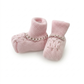 Set nascita lana neonata punto smock e roselline