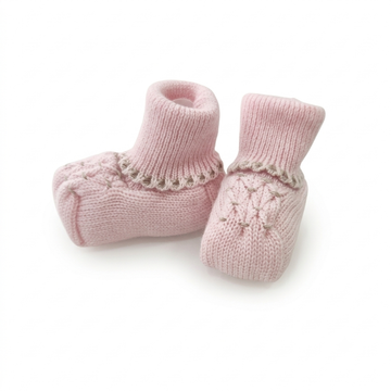 Set nascita lana neonata punto smock e roselline
