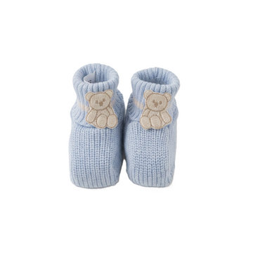 Scarpetta babbucce in lana con orsetto